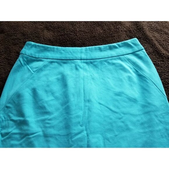 GRACE ELEMENTS Knit Pencil Skirt Turquoise Blue Women’s SZ 31" Waist - Picture 5 of 8